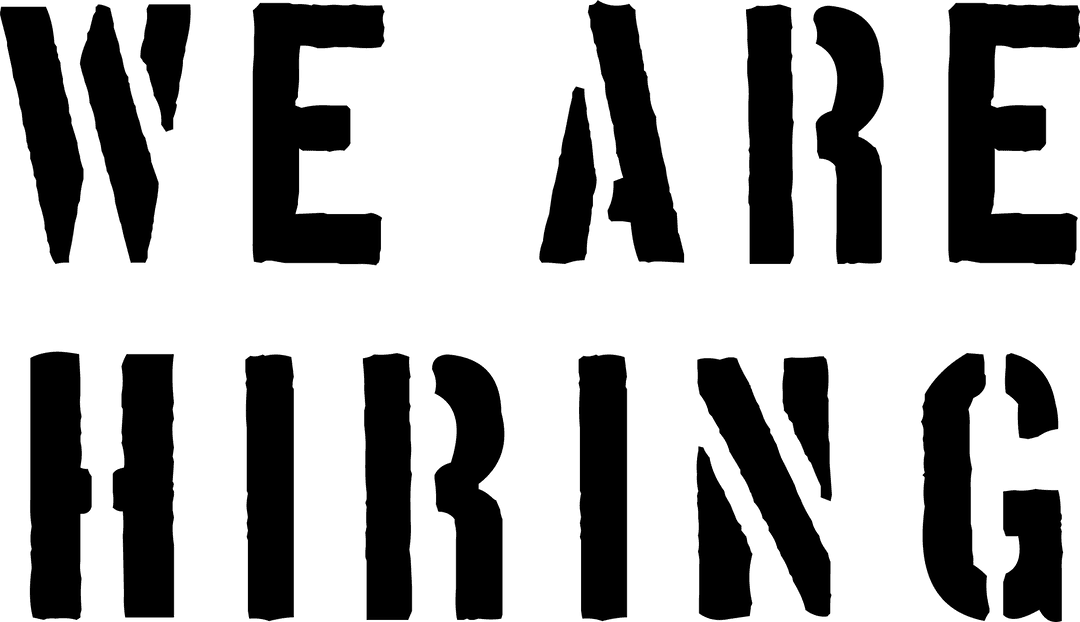 We Are Hiring Vector Text on Transparent Background