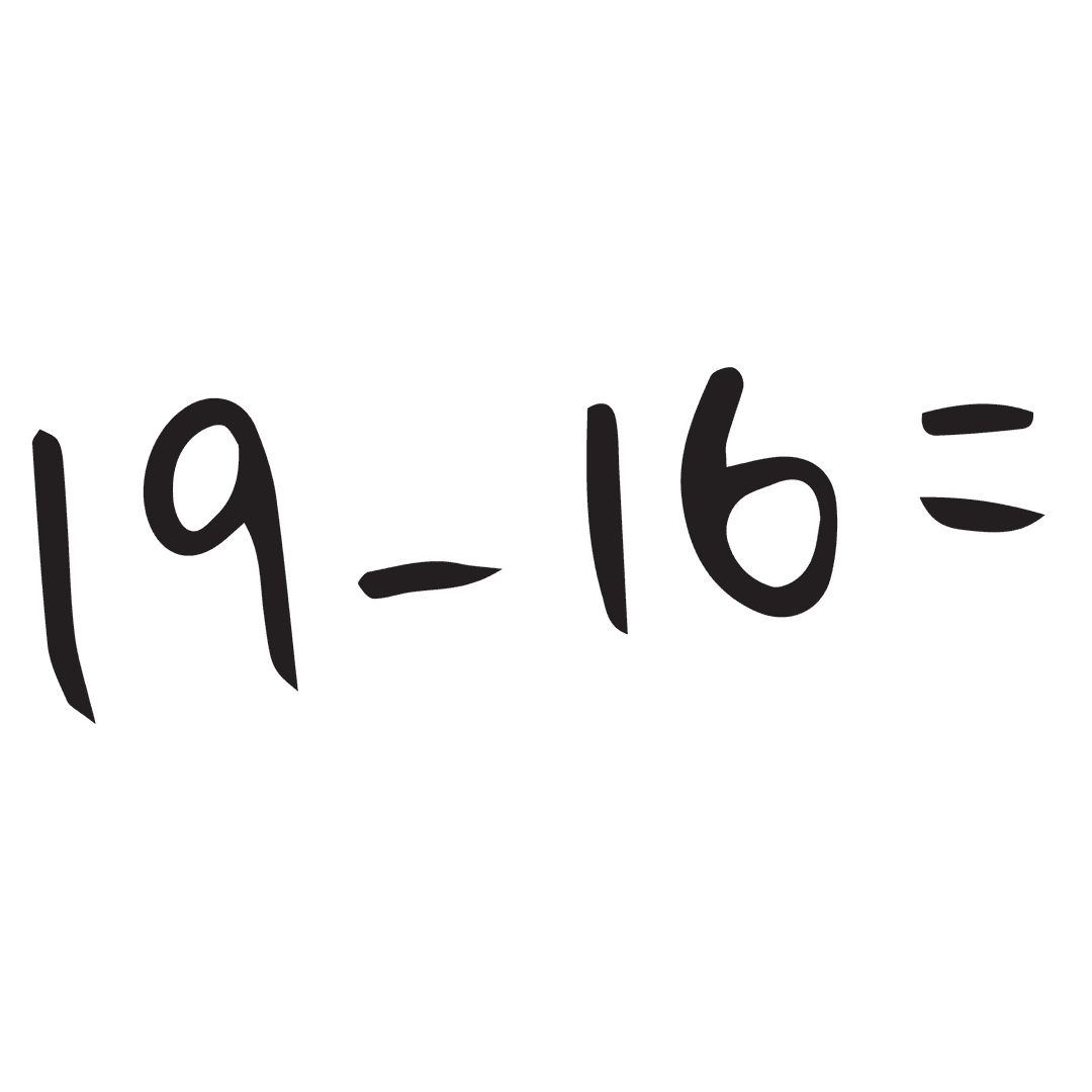 Transparent Mathematical Equation Isolated on Clear Background