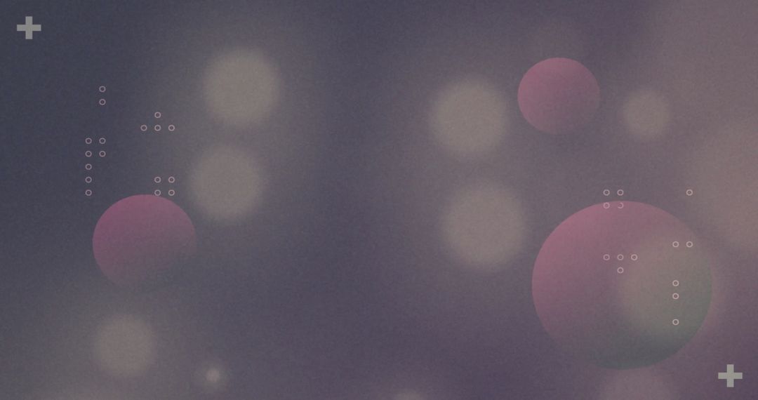 Abstract Digital Interface with Colorful Glowing Orbs