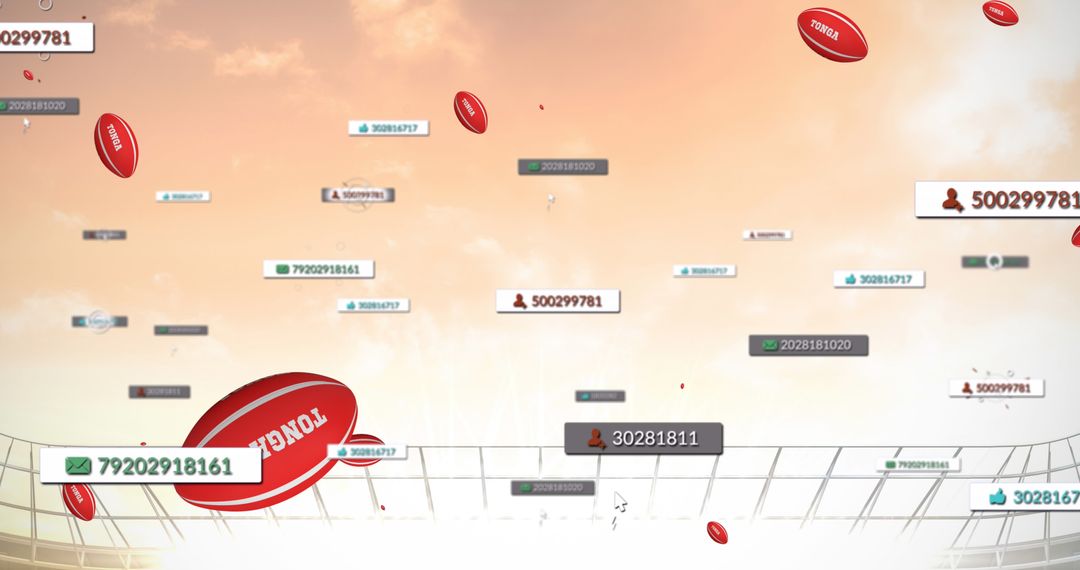 Interactive Social Media Overlay in Rugby Stadium with Tonga