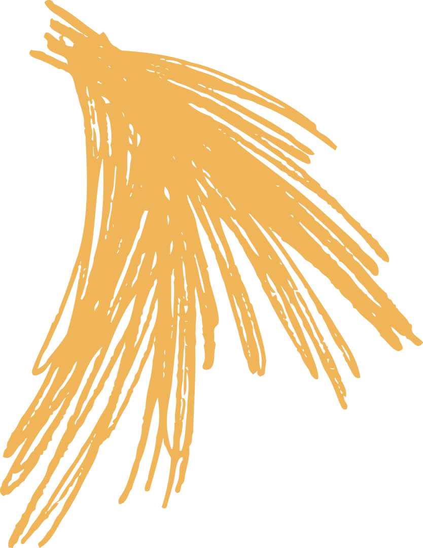 Radiating Golden-Orange Brushstroke with Transparency