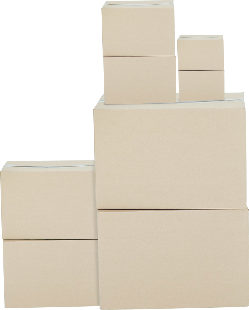 Transparent Stack of Various Cardboard Boxes Isolated - Download Free Stock Images Pikwizard.com