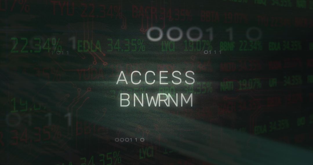 Digital Security Concept with Access Error and Binary Code - Free Images, Stock Photos and Pictures on Pikwizard.com