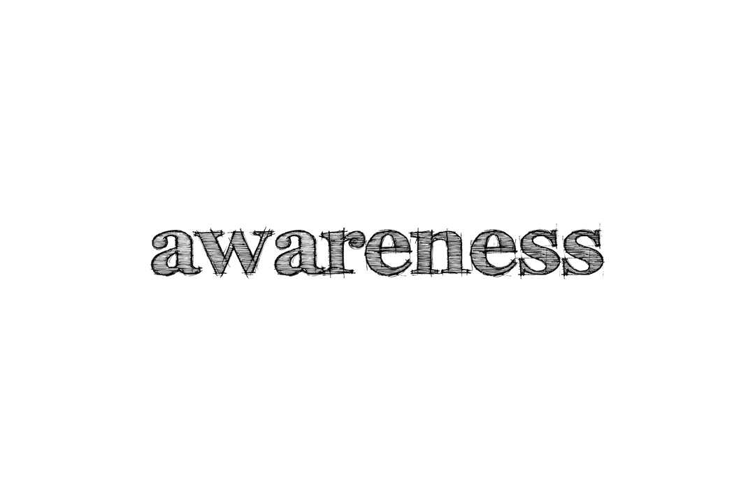 Black Awareness Text on Transparent Background for Digital Design