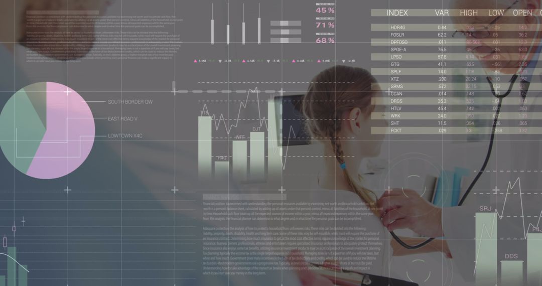 Data Overlay in Medical Check-Up with Doctor and Patient