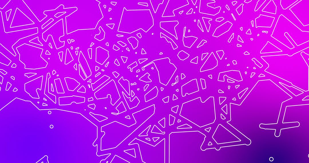 Abstract White Geometric Network Pattern on Gradient Pink Background