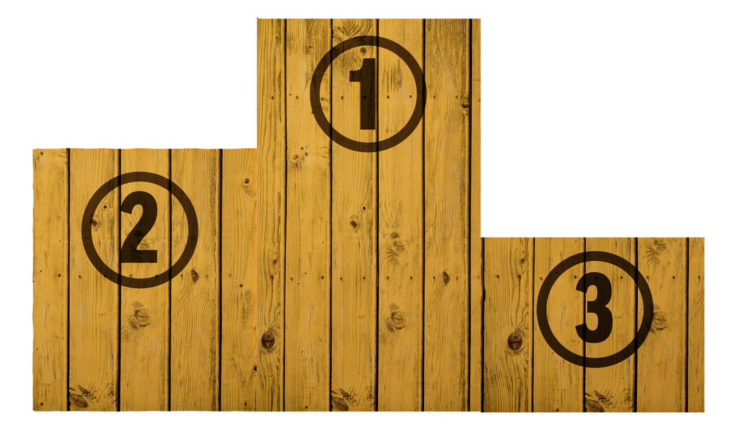 Wooden Winners Podium on Transparent Background for Sports and Competition - Download Free Stock Images Pikwizard.com