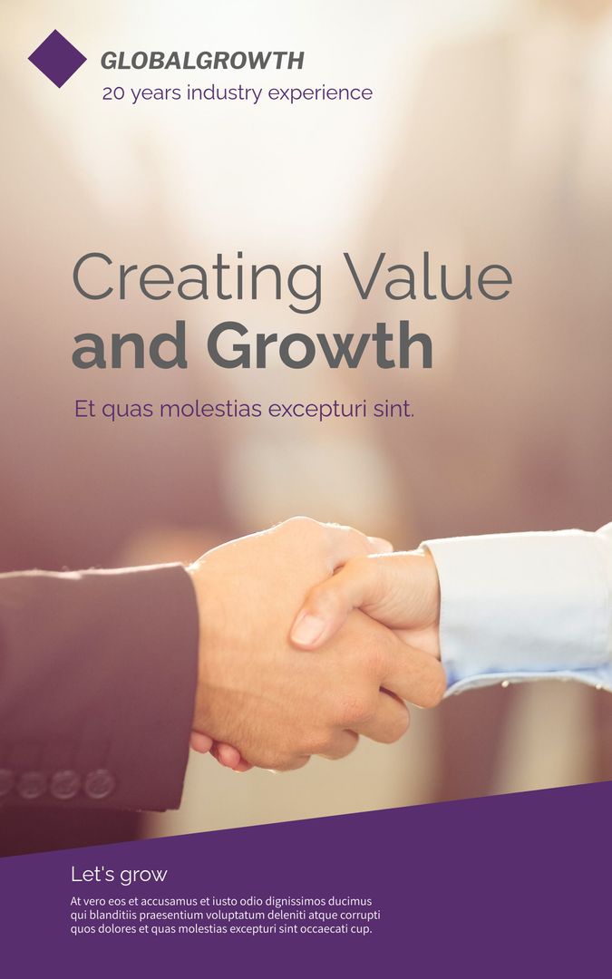 Firm Handshake Exemplifying Business Partnership and Trust