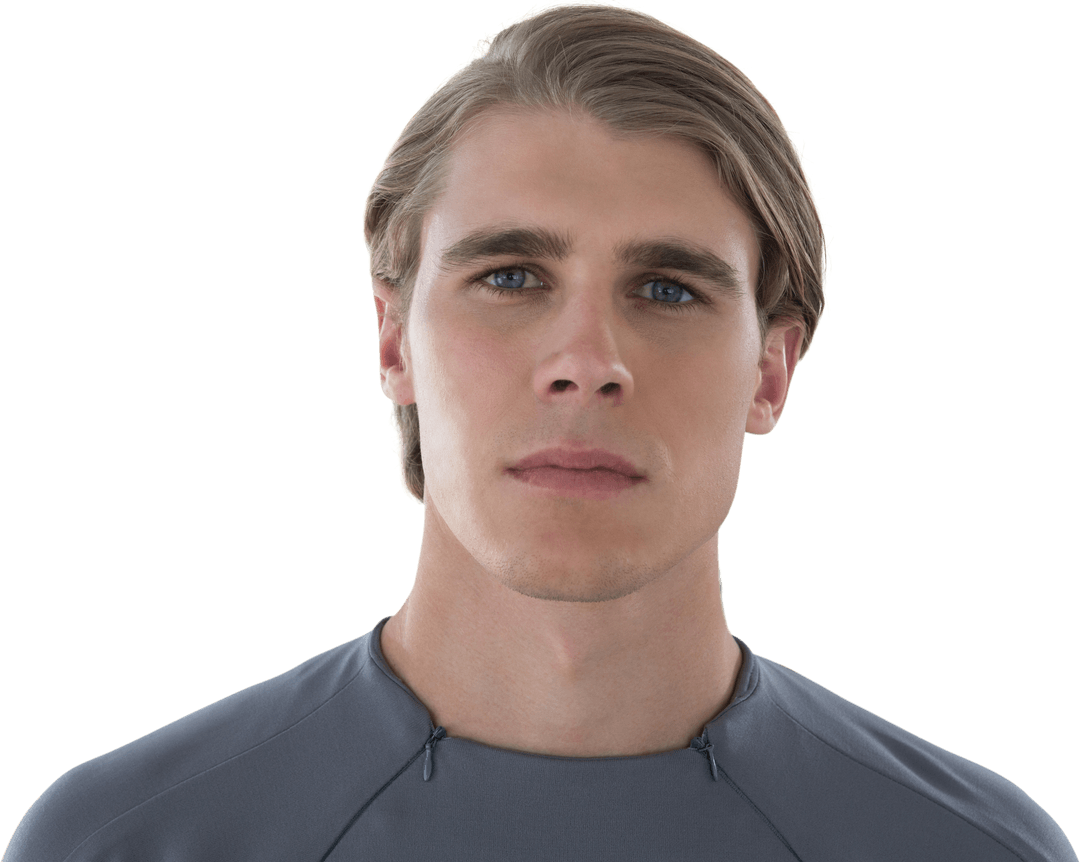 Transparent Background Close-Up of Confident Businessman Portrait