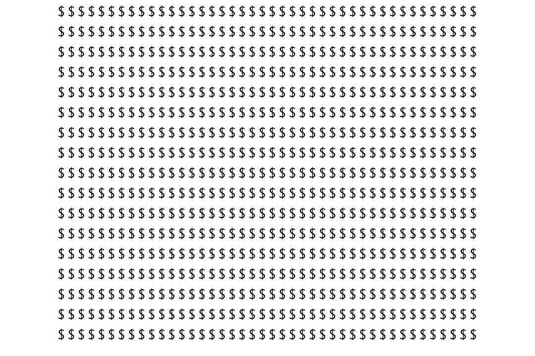 Black Dollar Signs on Transparent Background Isolated Currency Design