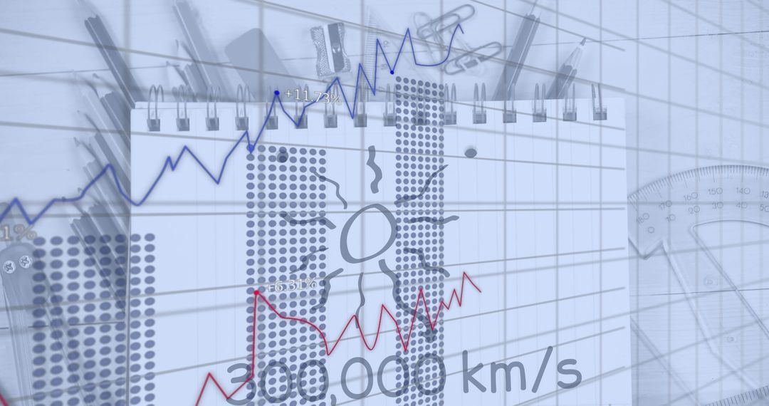 Abstract Representation of Financial Analysis and Data Processing