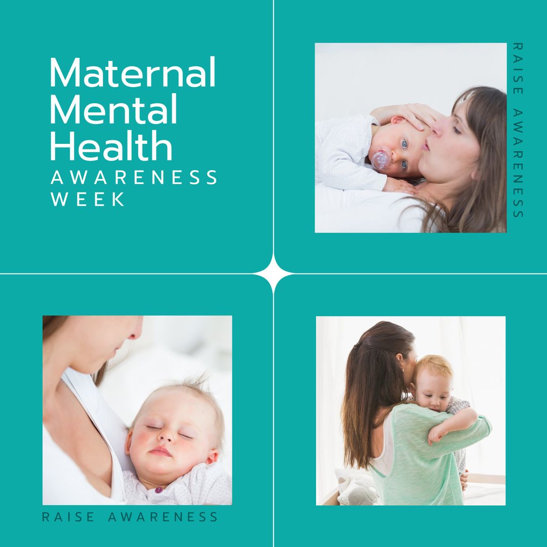 Maternal Mental Health Awareness Poster with Mother and Baby - Download Free Stock Templates Pikwizard.com