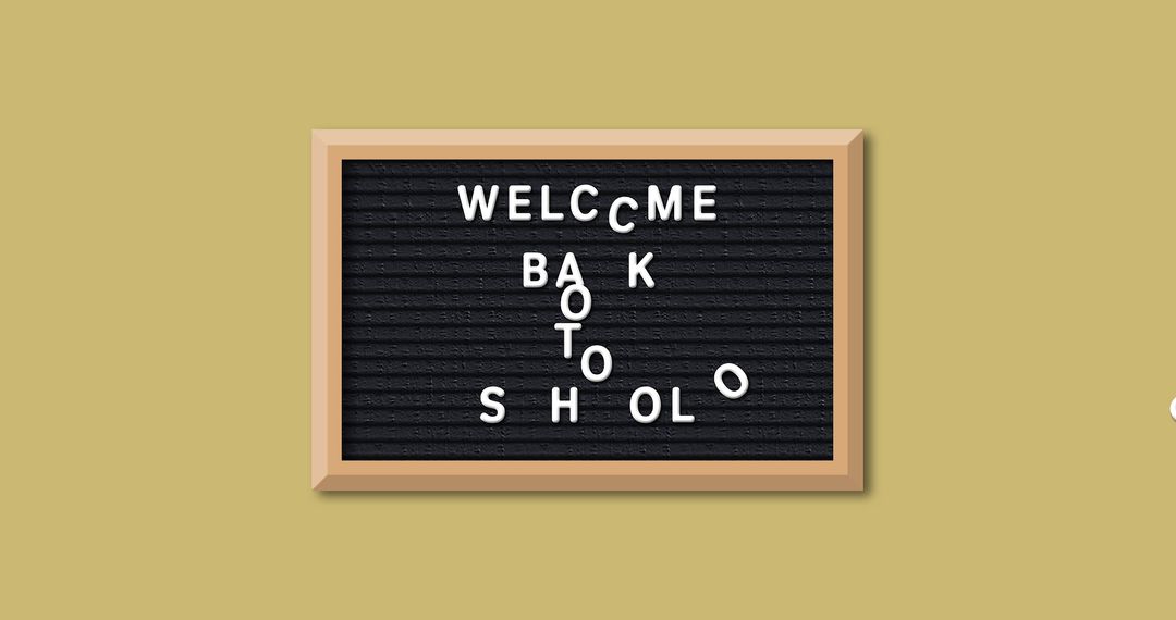 Scattered Letterboard Back to School Concept - Free Images, Stock Photos and Pictures on Pikwizard.com