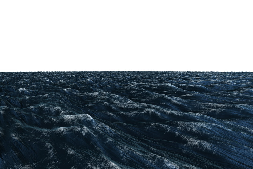 Vector Illustraion of Rolling Sea with Waves on Transparent Background - Download Free Stock Images Pikwizard.com