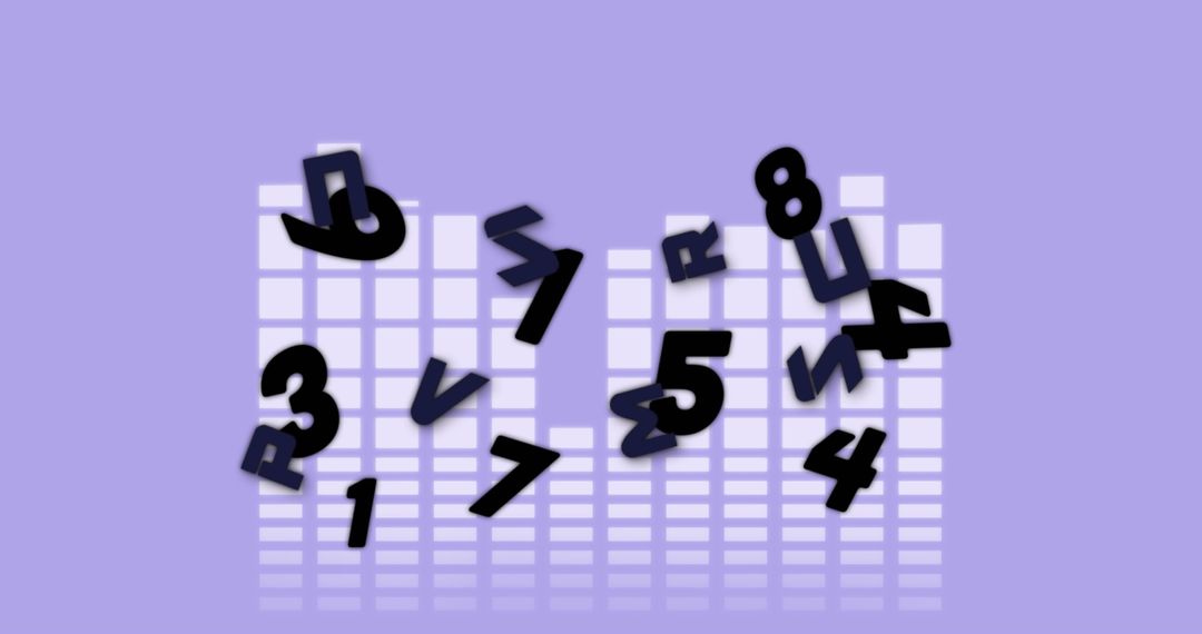 Abstract Digital Numbers on Monitoring Grid