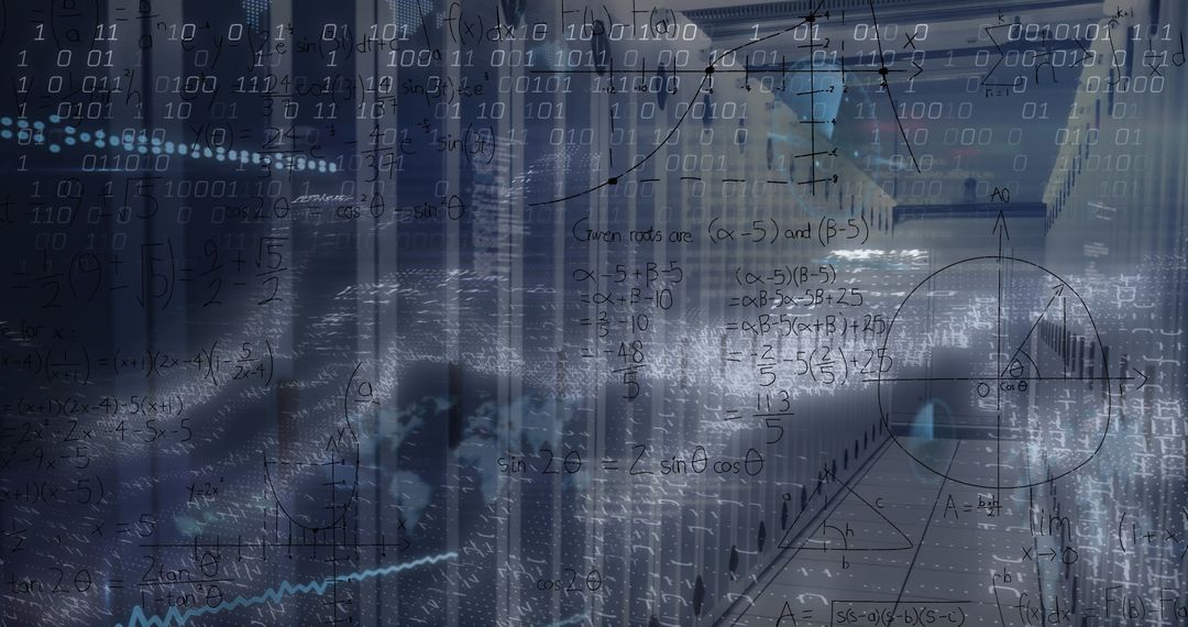 Data Processing and Digital Interface in Modern Server Room