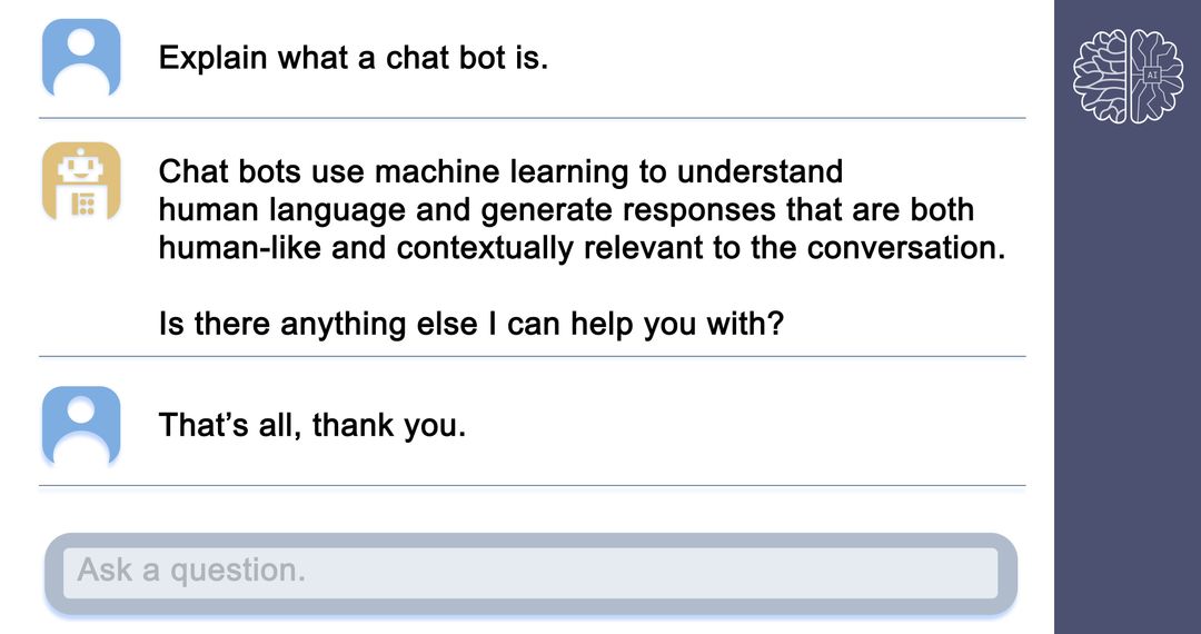 AI Chatbot Interface with Virtual Interaction