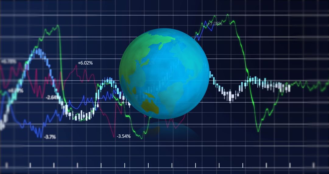 Global Economy Visualization with Data Analytics Concept
