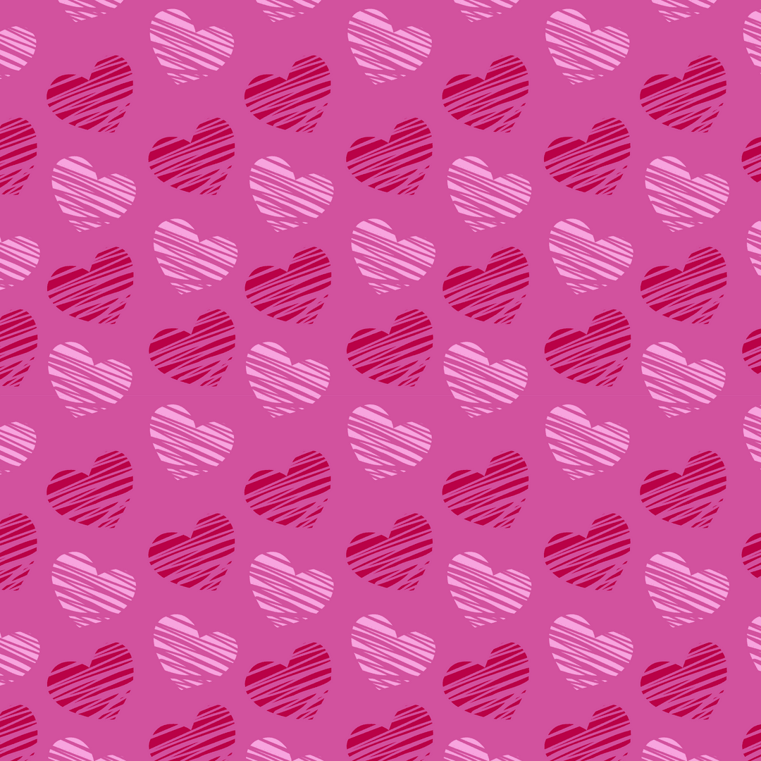 Transparent Hearts Pattern Illustrating Love and Affection