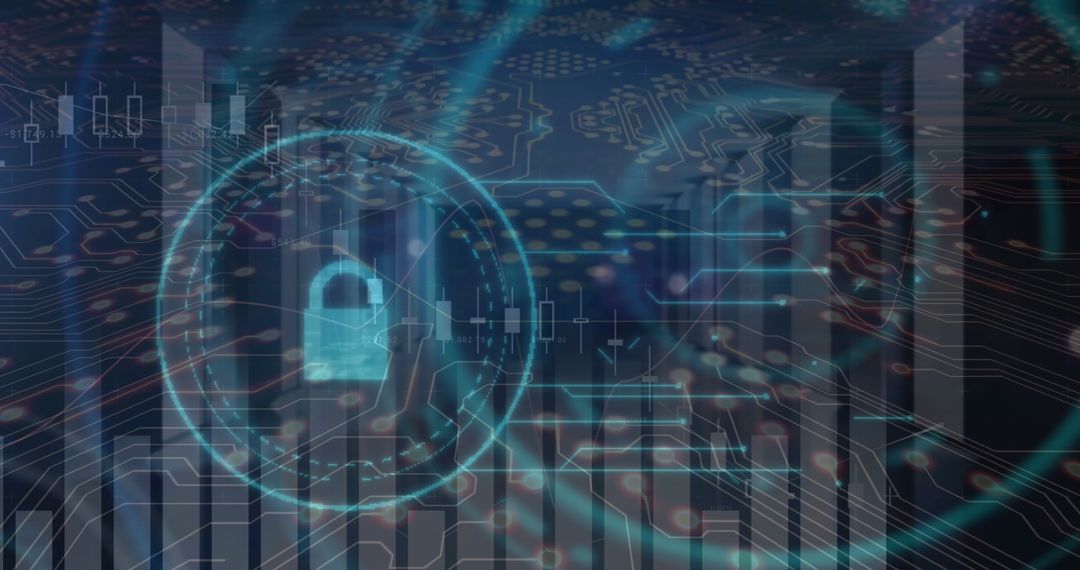 Digital Security and Financial Data Interface Concept