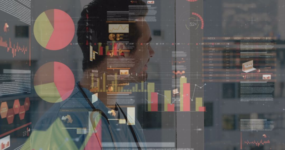 Innovative Healthcare: Doctor Integrating Digital Data Insights