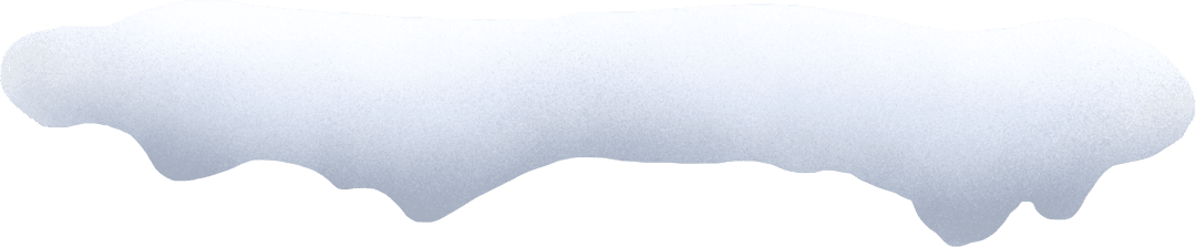 Transparent Layer of Snow Blanket for Festive Design