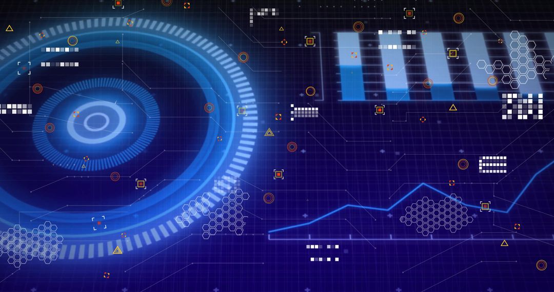 Futuristic Digital Data Technology Background