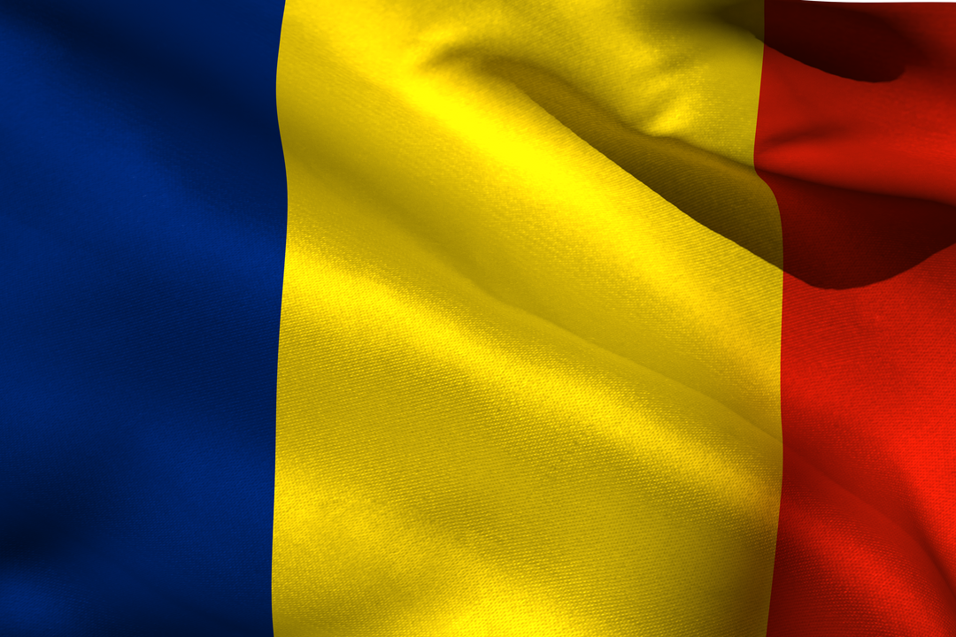 Waving Romanian Flag with Realistic Transparent Motion - Download Free Stock Images Pikwizard.com