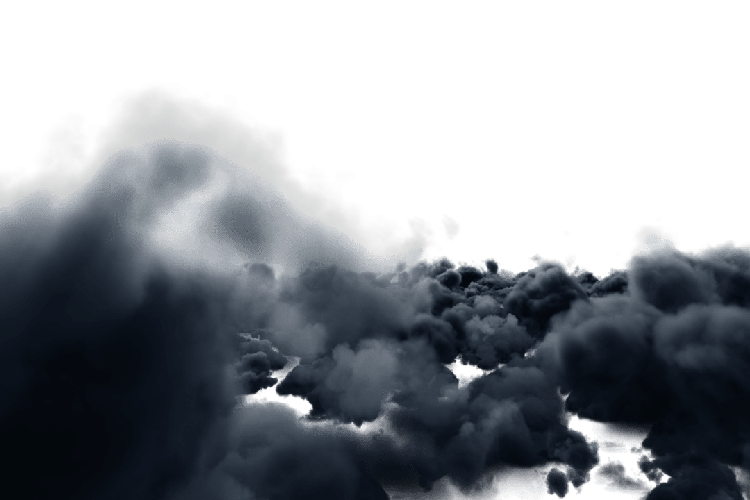 Dramatic Storm Clouds with Transparent Background