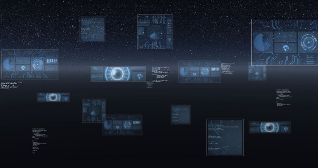 Digital Interface and Data Processing Illustration