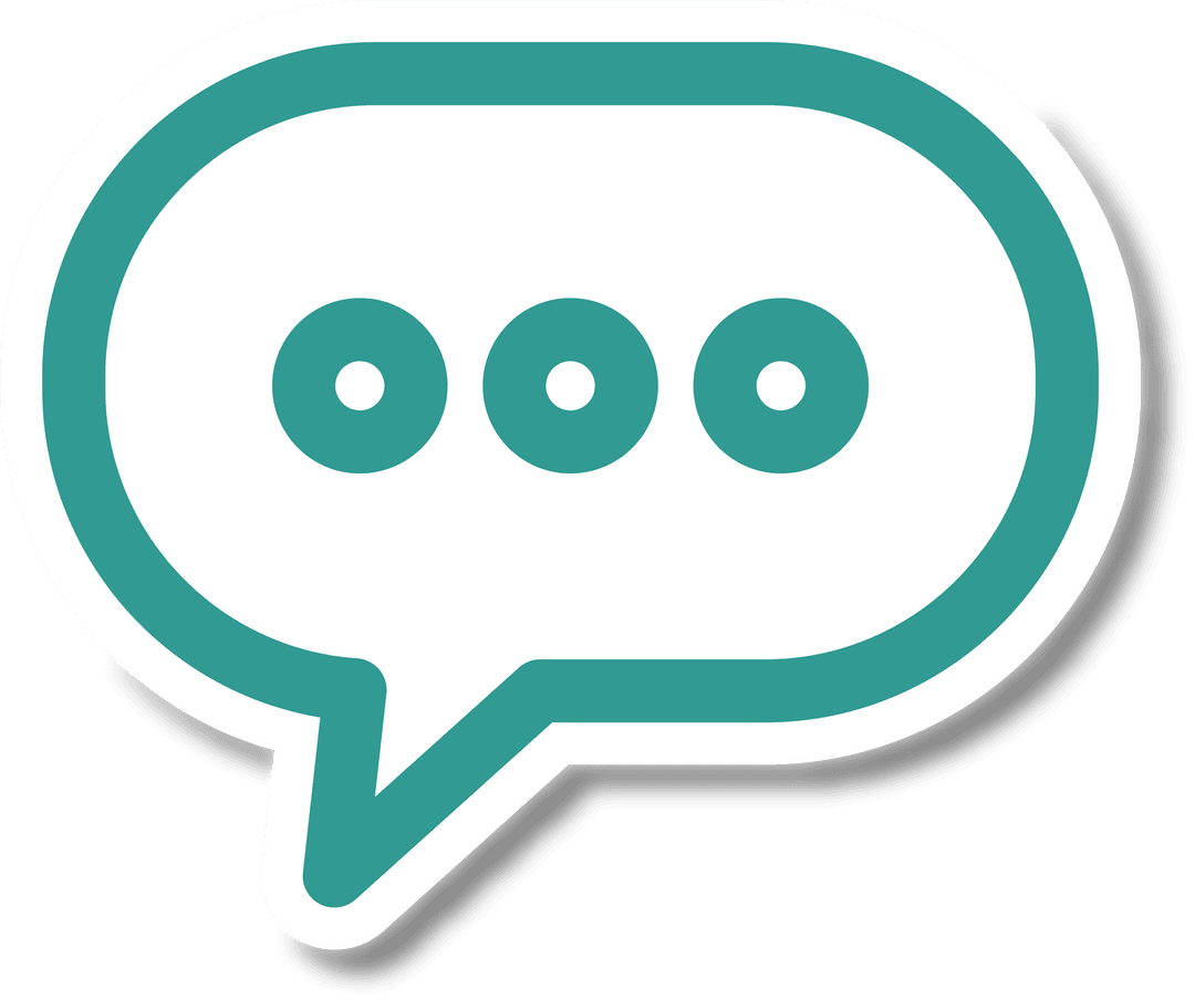 Transparent Chat Bubble Icon for Messaging Design Concepts