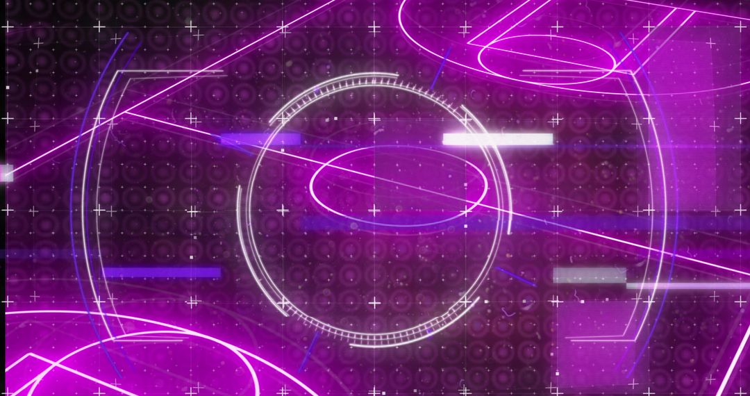 Futuristic Digital Interface Holographic Scanner Design