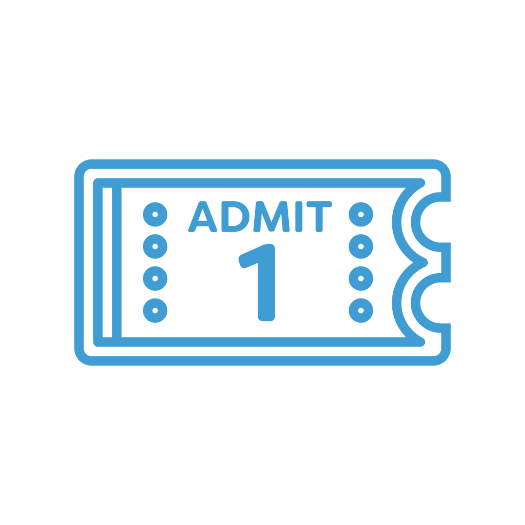 Transparent Blue Admit 1 Ticket Vector Illustration - Download Free Stock Images Pikwizard.com