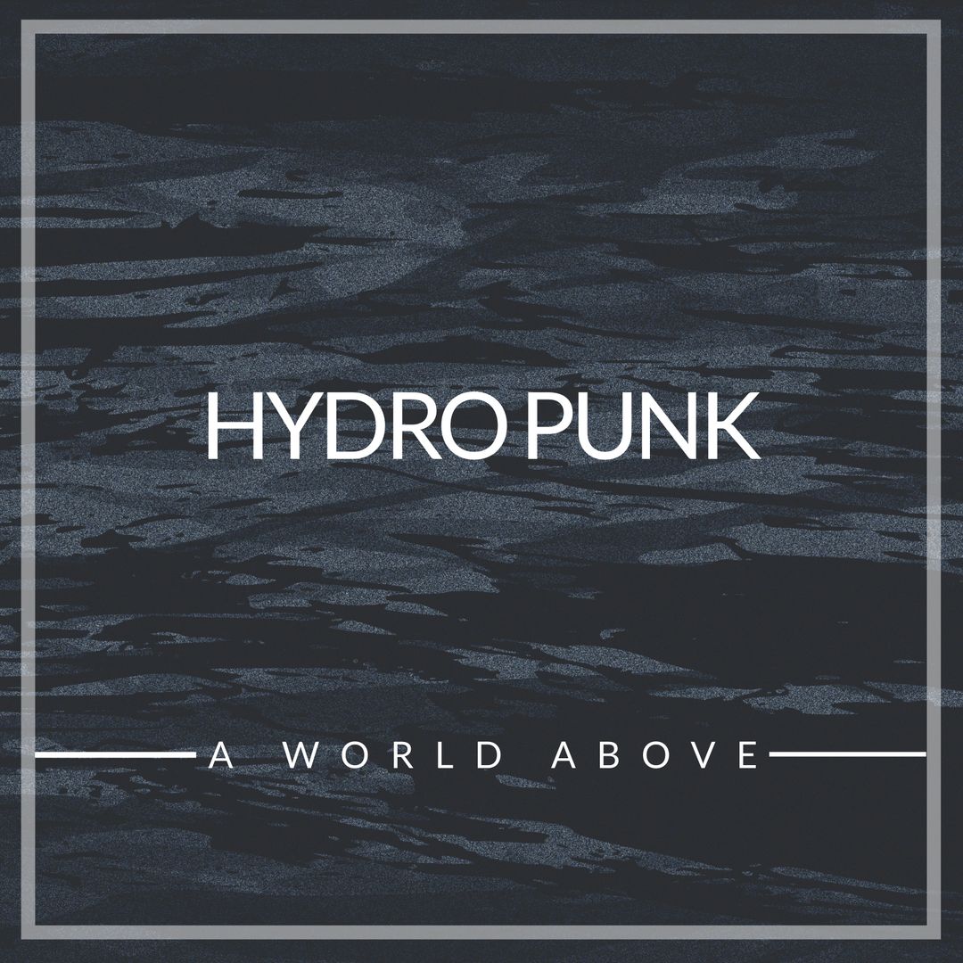 Hydropunk A World Above Album Cover with Abstract Reflections - Download Free Stock Templates Pikwizard.com