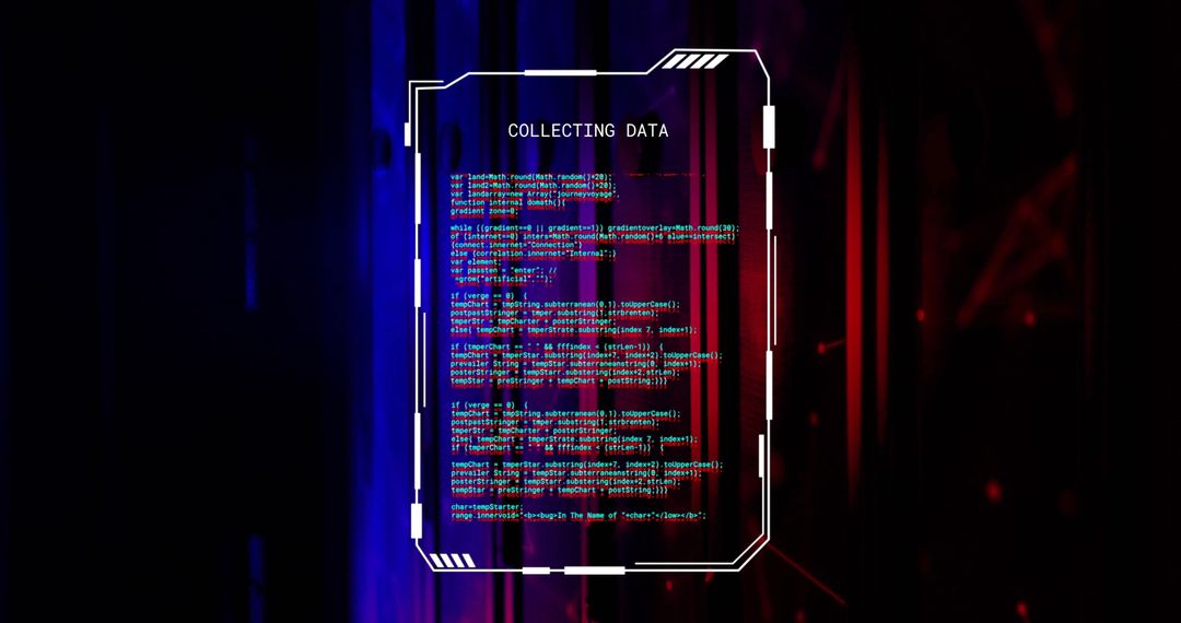 Digital Data Collection on Futuristic Interface