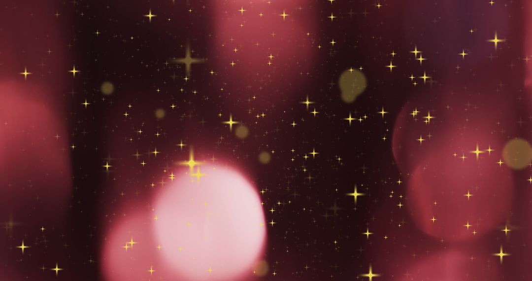 Festive Christmas Light Spots and Falling Star Snowflakes