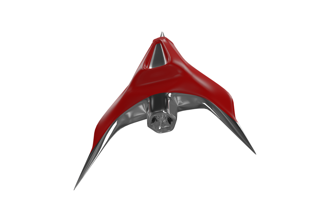 Futuristic Red Space Ship on Transparent Background - Download Free Stock Images Pikwizard.com