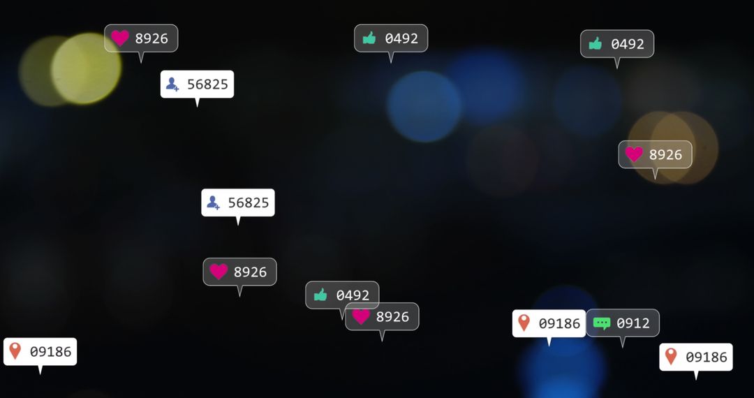 Social Media Data Processing in Digital Interface Concept
