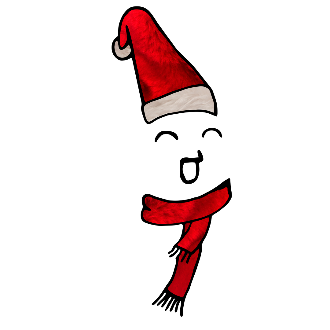 Smiling Face with Santa Claus Hat on Transparent Background Illustration - Download Free Stock Images Pikwizard.com