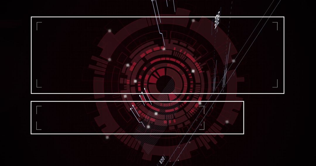 Abstract Digital Interface Display for Data Analysis