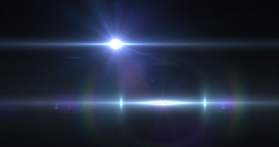 Abstract Lens Flare Stars and Lights Burst