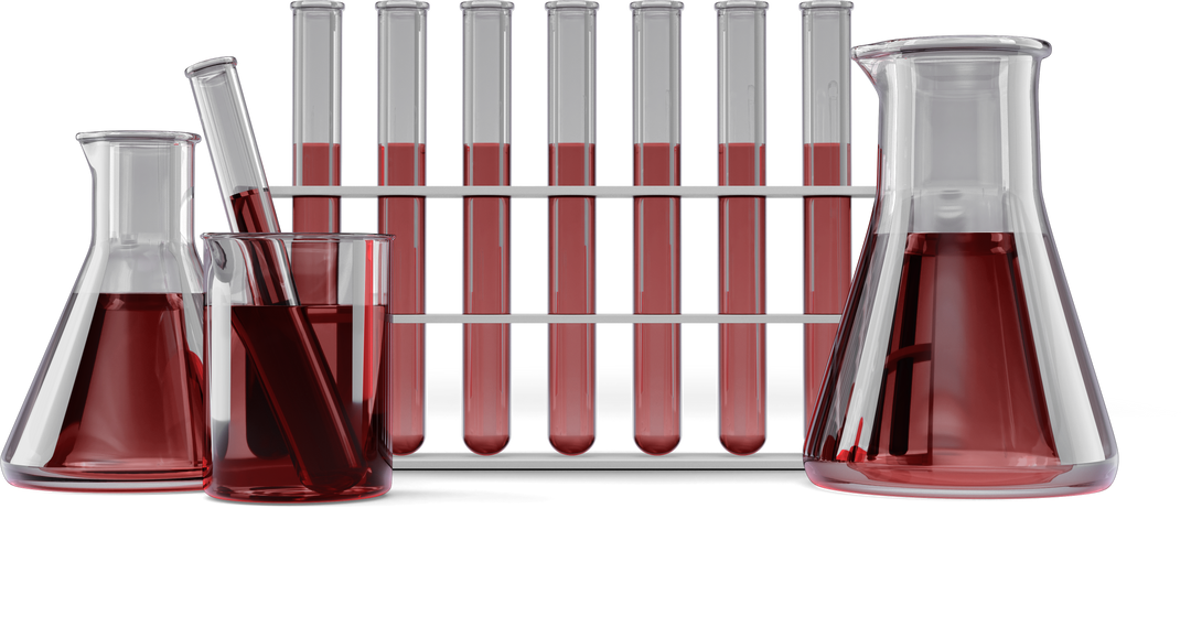 Close-Up of Transparent Lab Equipment with Red Chemical Solution - Download Free Stock Images Pikwizard.com