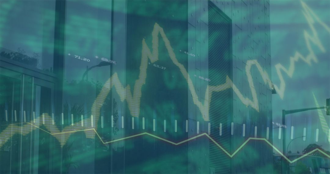 Digital Financial Data Overlay on Urban Buildings