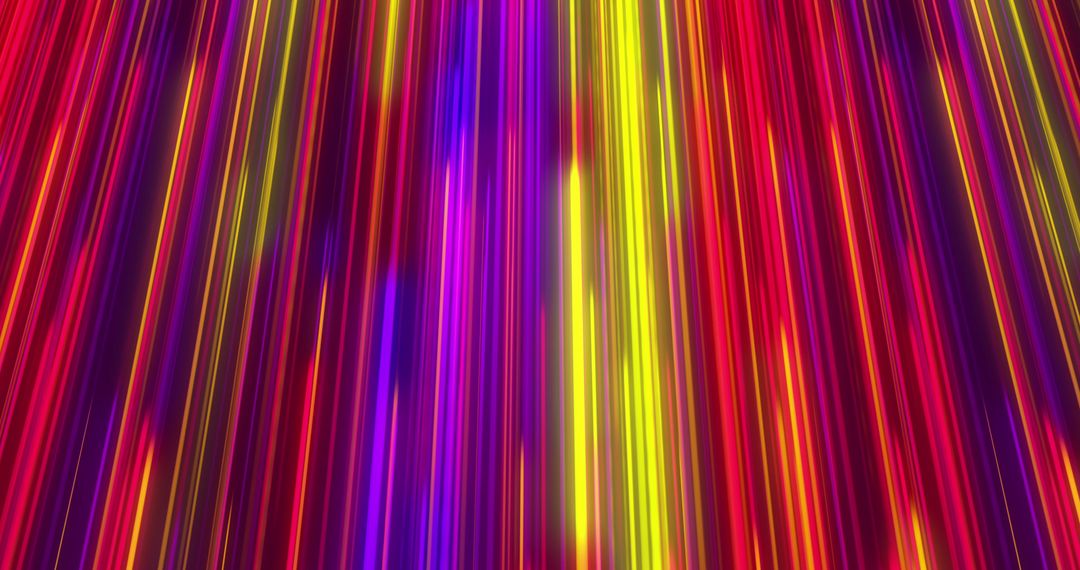 Vibrant Multicolored Neon Light Trails in Motion
