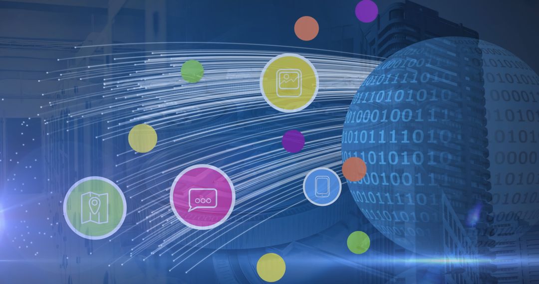 Digital Transformation and Global Connectivity Concept Illustration