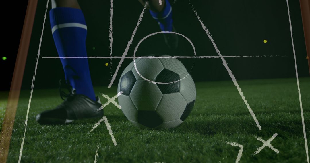 Soccer Player Analyzing Game Strategy Through Connections