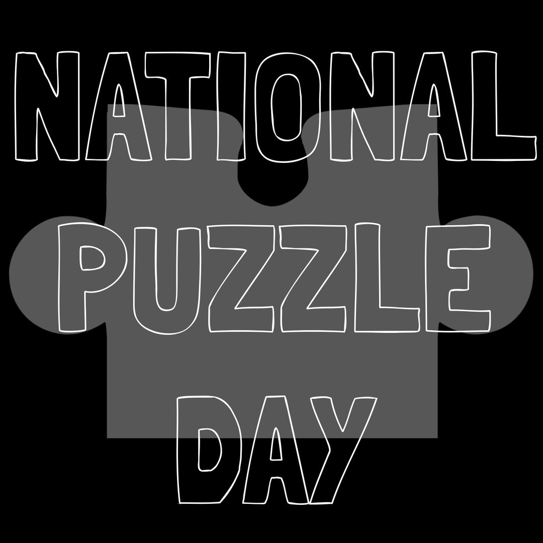National Puzzle Day Celebration Graphic Design