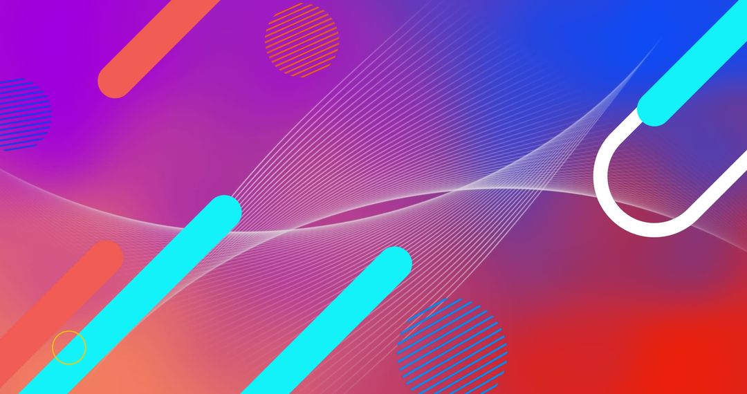 Colorful Abstract Geometric Background with Gradient and Lines