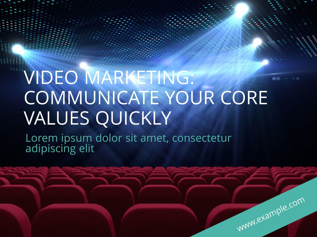 Engaging Video Marketing Template in Modern Cinema Setting