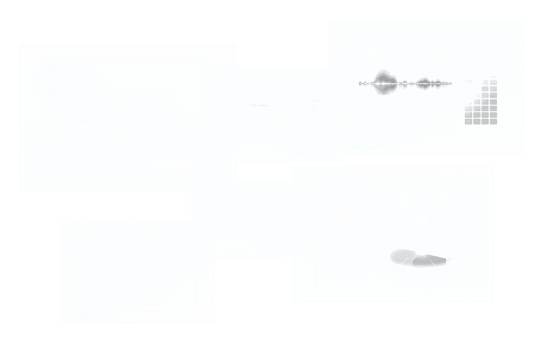 Transparent Digital Interface Data Processing Screens PNG Illustration